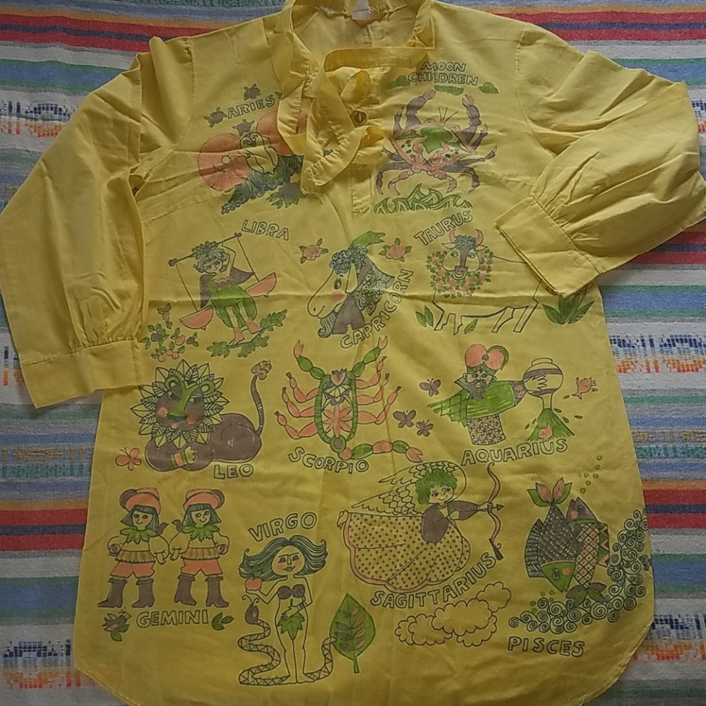 Vintage Zodiac Astrology Nightie